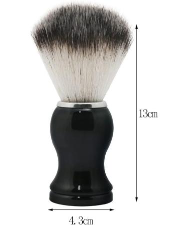 Premium 4-Piece Razor Holder & Brush Set for Men | Portable Shaving Tool for Beards & Mustaches - Black 4.3x13cm - Buy Online on GoSupps.com