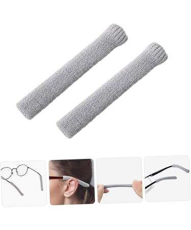 Angoily Silicone Ear Pads for Glasses - Comfortable Holders for Behind-the-Ear Styles | Slippery Cover & Brake Shoes | 5.5x0.7cm Gray - International Shipping - Buy Online on GoSupps.com