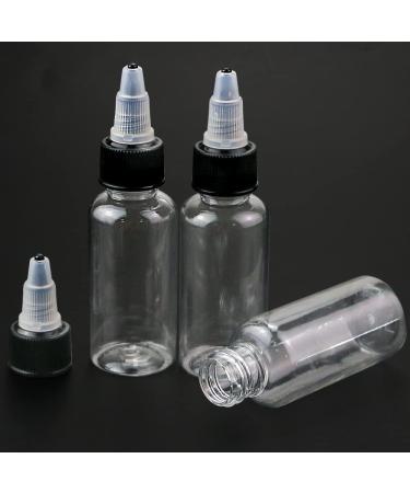 Buy ISUSSPack of 40 Transparent 30ml Refillable Squeeze Bottles - Empty Plastic Bottles with Black Screw Caps for Travel & DIY - International Shipping Available - Buy Online on GoSupps.com