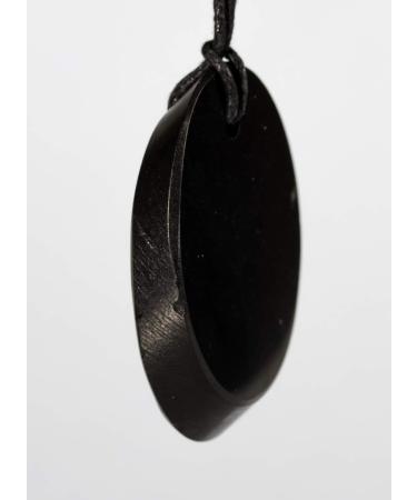Shungite Pendant Healing Stone - Oval Chakra & Energy Balancing Necklace | International Shipping - Buy Online on GoSupps.com