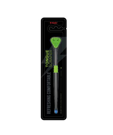 Y-Kelin 2-pack tongue scrapers clean the tongue coating. Helps remove bad breath. Tongue scraper with brush at the end - Buy Online on GoSupps.com