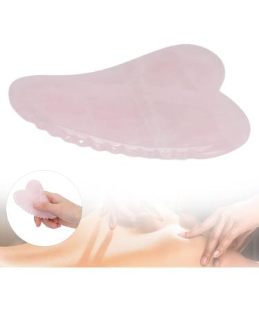 Verdant Touch Rose Quartz Gua Sha Tool - Stainless Steel Meridian Massage Device for Pain Relief | Portable Hand & Wrist Grip - Buy Online on GoSupps.com