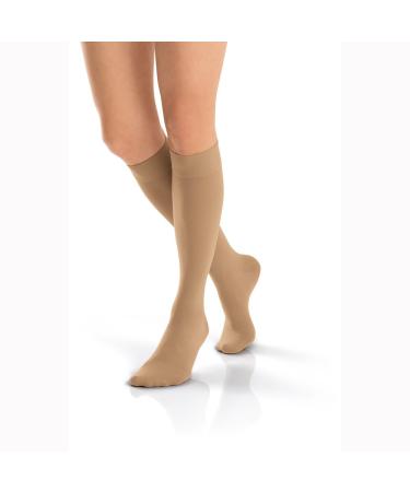 BSN medical/Jobst 115616 opaque compression hose knee high 20-30 mmHg closed toe area Petite large natural