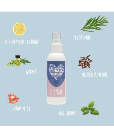 Animal Lovers-Z Natural Spray for Dogs | 100% Natural Citrus & Tea Tree Oil | Skin & Fur Care | Strengthens Skin Defense (150 ml) - Buy Online on GoSupps.com