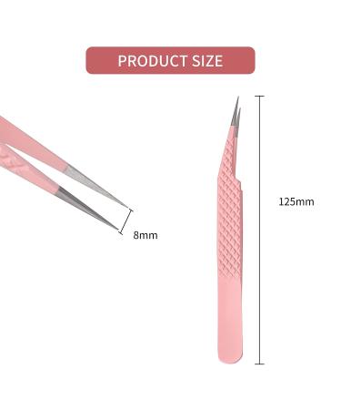 Professional False Eyelash Extension Tweezers Straight and Curved High-Quality Lash Extension Tools for Lash Fan Isolation Smooth Stainless Steel Grip By Wendy lashes. tweezers-1 - Buy Online on GoSupps.com