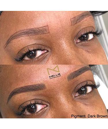 Mellie Microblading Pigment 10ml/.35fl.oz - Medical Grade, Long Lasting Dark Brown Permanent Makeup for Professionals - Buy Online on GoSupps.com