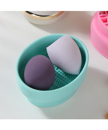 FOMIYES 2 in 1 Makeup Brush Cleaning Mat with Brush Drying Holder Silicone Brush Cleaner Pad Cosmetic Brush Organizer Rack Portable Washing Tool for Makeup - Buy Online on GoSupps.com