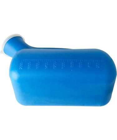 Urine Bottle - 2000ml Portable Urinal Incontinence Pee Bottle Urinary Funnel Device Spill Proof Device Snap-On Lid Lightweight Ideal for Travel/Bedroom Use Great for Camping Happy - Buy Online on GoSupps.com