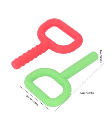 D Letter Hand Chew Toy - Silicone Sensory Teething Toy for Autistic Children | 2 Pack - Safe Soft & Durable - Buy Online on GoSupps.com