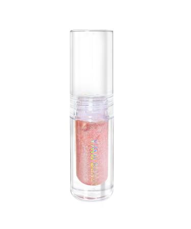 YMH BEAUTE Liquid Glitter Eyeshadow  Pigmented  Long Lasting  Quick Drying  Easy to Apply  Loose Glitter Glue for Eye Crystals Makeup (Holographic Pink Gold Shimmer Peal 02)