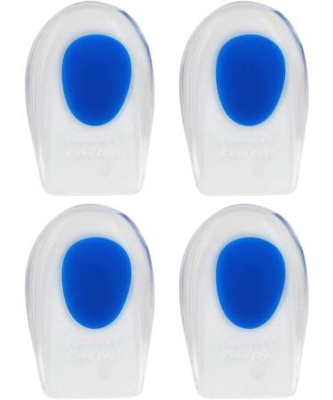 2 Pairs Men s Soft Silicone Massage Heel Pads | Comfortable Height Increase Gel Insoles - Buy Online on GoSupps.com