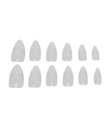600 Pieces Children Acrylic Nail Tips - Multiple Sizes Easy to Use Ideal for DIY Nail Art and Salon (11#)