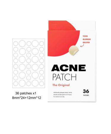 Hydrocolloid Acne Patch - 36 Count | Extract Impurities & Heal Blemishes | Effective Skin Treatment - Buy Online on GoSupps.com