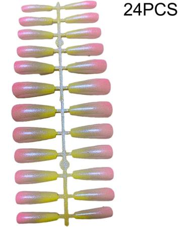 dijiusidy 24 Pieces Nails Full Cover Elegant Gradient Style Artificial Nail Tips Manicure Decoration Fingernail Accessory ch01 - Buy Online on GoSupps.com