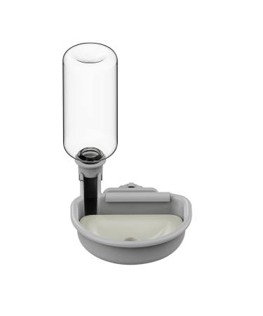 Tokayife water dispenser dog for cage 480ml drinking bottle dogs automatic and anti-overflow pet drinking fountain for dogs cats and rabbits (gray) - Buy Online on GoSupps.com