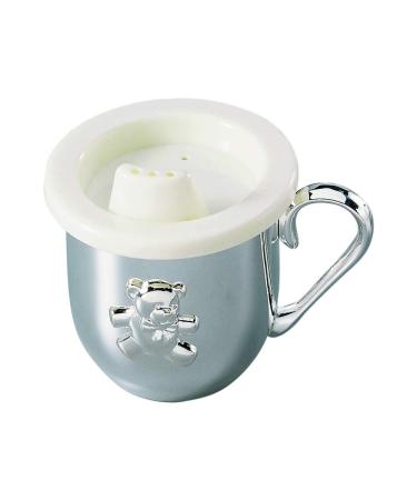 Silverplated Baby's First Sippy Cup - 5 oz Capacity with Teddy Bear Emblem - Gift Box Included - Buy Online on GoSupps.com