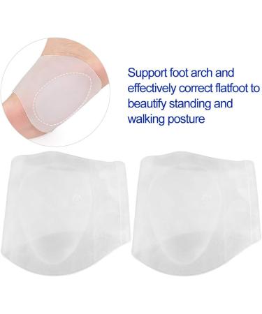 Orthotic Silicone Feet Foot Arch Support Cushion Shoe Insoles Pads Feet Pain Relieve Foot Care Flat Arches Treatment for Flat Feet Sandals Flip Flops Boots - Buy Online on GoSupps.com