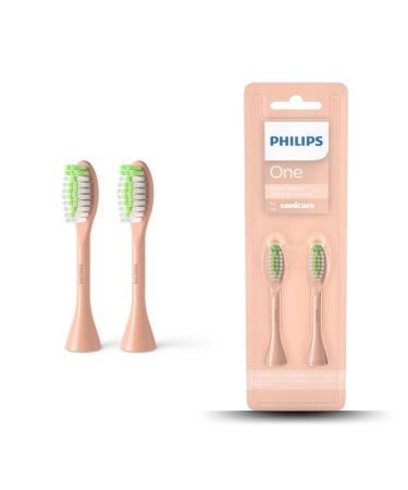Philips One brush heads for the electric toothbrush pack of two (model: BH1022/05) Shimmer 1 piece (1 pack)