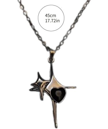 Oralgos Cross Heart Neck Chain - Handmade Gothic Choker with Crucifix Pendant | Ideal Gift for Women and Girls - Buy Online on GoSupps.com