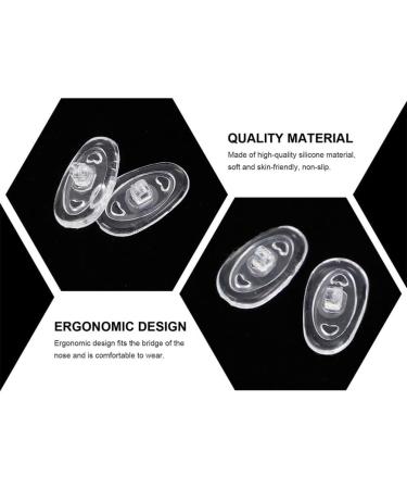 Coheali 30 Pairs Silicone Nose Pads for Glasses | Soft Cushion & Air Chamber Nose Pieces | Comfort & Stain Resistance - Buy Online on GoSupps.com