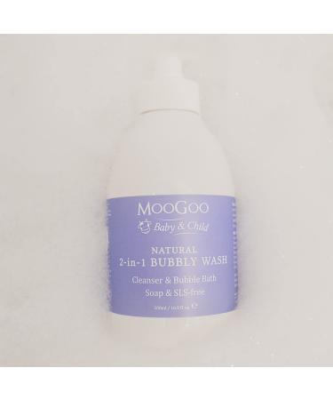 MooGoo 2-in-1 Bubbly Wash - Gentle Baby Bubble Bath, Body Wash, and Shampoo | Vegan, Cruelty-Free, Fragrance-Free, SLS-Free - Ideal for Sensitive Baby Skin - Buy Online on GoSupps.com