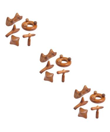 Beavorty 15 STK Massage device sandal wood wood massage wooden answer neck massager foot massager guasha-shabbet health-guasha-board fragrant wood scratching board vietnam tool