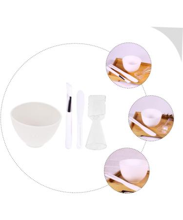 FOMIYES 2 Sets Silicone Mask Bowl Esthetician DIY Bowl Mask Mixing Tool Facial Mask Bowl Beauty Salon Mask Bowl Beauty Stirring Tools Ladies Suits Brush Cosmetic Silica Gel White Supplies - Buy Online on GoSupps.com