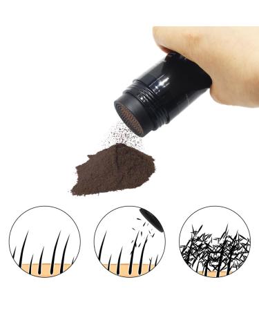 Hair Building Fibers & Waterproof Eyebrow Contour Stick - Thickening Powder for Thinning Hair - Dark Brown (0.99 oz) - Ideal for Men & Women - Buy Online on GoSupps.com