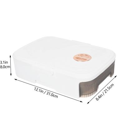 GRIRIW Box Refrigerator Egg Carton Plastic Drawers Containers with Lids Fridge Egg Storage Cases Egg Plate - Buy Online on GoSupps.com