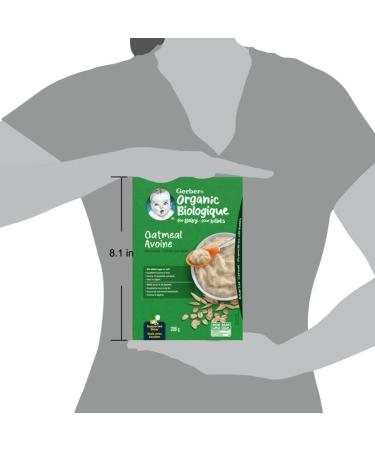 Gerber Baby Organic Cereal Oat 6x208g - Buy Online on GoSupps.com