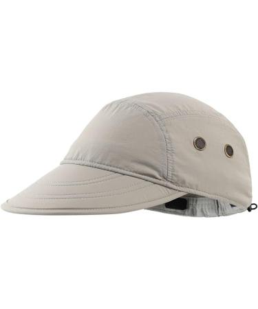Magracy Men's Summer UPF 50+ Fisherman Hat with Neck Flap - Lightweight Sun Protection Cap in Light Grey | International Shipping Available - Buy Online on GoSupps.com