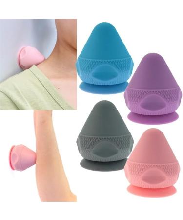 BLBTEDUAMDE Silicone Massage Cone - Yoga Massager for Lumbar Back & Foot Relief | Solid Adsorption Ball - Purple TPE - Buy Online on GoSupps.com
