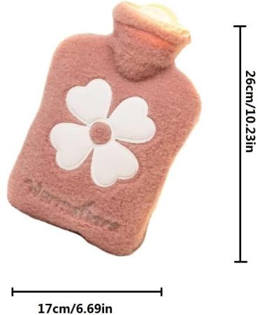Coolon 1000ML Hot Water Bottle with Cover | 2-in-1 Water Bag for Cold & Hot Compress | Mini Hot Water Bottle for Women, Seniors & Children | Great Gift in Pink - Buy Online on GoSupps.com