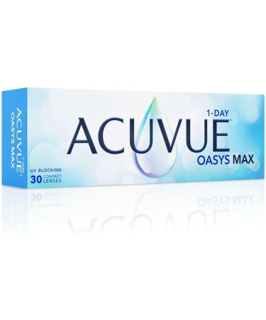 Buy Acuvue Oasys Max 1-Day Lenses - Daily Contact Lenses with UV Protection +7.50 DPT Reduce Dry Eyes - 30 Pack - Buy Online on GoSupps.com