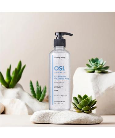 Osl Omega Skin Lab H2O Mizelle Cleaning Water 200ml - Gentle Micellar Makeup Remover with Hamamelis Extract | Daily Facial Cleanser - Buy Online on GoSupps.com