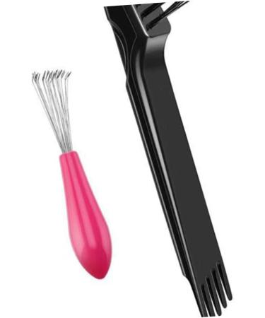 Ensemble de Nettoyage de Peignes 2 Pi ces Brosse Ergonomique en PP et Acier Inoxydable Outil de Nettoyage pour Salon et Maison Accessoire de Coiffure Pratique - Buy Online on GoSupps.com