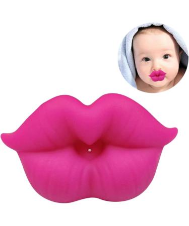 XJKLBYQ Funny Baby Pacifier - Silicone Lips Soother Perfect Gift for Boys & Girls | Rose Red - Buy Online on GoSupps.com