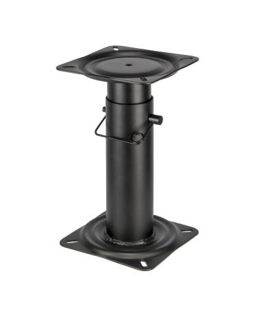 Adjustable Pedestal, Height Adjustable 11 -17  Inches, Black Powder Coated,For Boat Seat