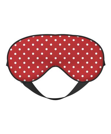 SSIMOO Big White Dot Sleep Mask-Adjustable Breathable Fashionable Eye Mask for A Comfortable Sleep Experience Black