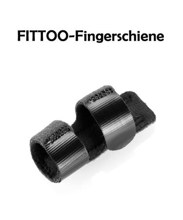 Fittoo Finger Splint for Arthritis & Tendonitis Relief - Protective Support for Index Middle & Ring Fingers - Black - Optimal Nighttime Comfort - Buy Online on GoSupps.com