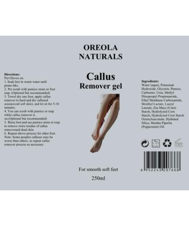 Callus Remover Gel- Best Callus Remover Gel for Callus and Corn on the feet 250ml - Buy Online on GoSupps.com