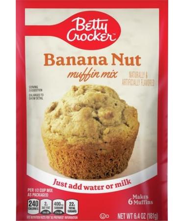 Betty Crocker Banana Nut Muffin Mix - 6.4 oz - Buy Online on GoSupps.com