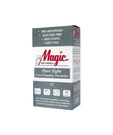 Lens Cleaning Towelettes Pure Sight Wrapped 1 Box (100 Towelettes) by Magic Safety - MS93165 by Magic Safety