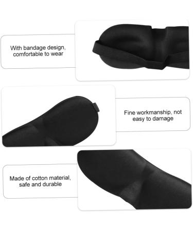 Healifty 5pcs 3D Stereo Goggles Eye Masks - Comfortable Blinder for Sleeping - Soft Cotton Eye Pillow for Block-Out Light - Buy Online on GoSupps.com