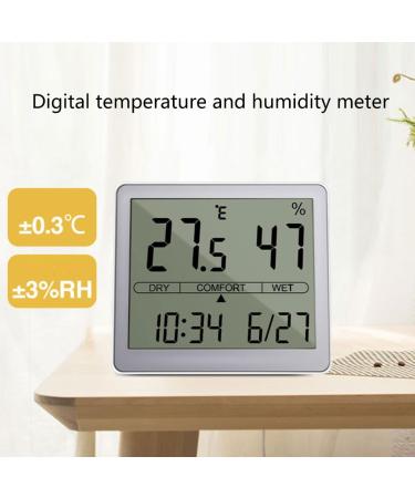 MOMOJIA Digital Thermo-Hygrometer | Indoor Thermometer & Humidity Meter | Accurate Temperature & Time Calendar Display | International Shipping Available - Buy Online on GoSupps.com