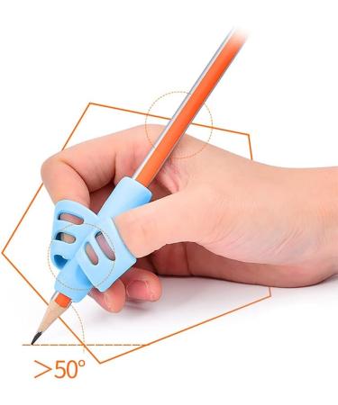 5-Piece Pencil Grip Set for Kids & Adults | Writing Aid for Posture Correction & Handwriting Improvement - Buy Online on GoSupps.com