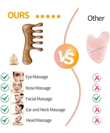 Misamo Manual Head Massage Comb - Scalp & Hair Relaxation Device for Stress Relief | Portable Gua Sha Massage Tool - Buy Online on GoSupps.com