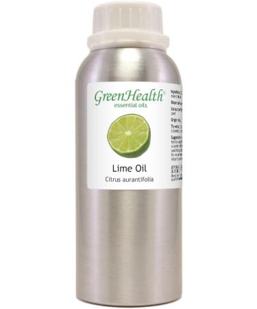Lime Essential Oil 8 fl oz (237 ml) Aluminum Bottle w/Plug Cap 100% Pure Essential Oil GreenHealth - Buy Online on GoSupps.com