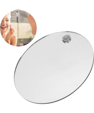 Fogless Round Shower Mirror - Shatterproof & Portable Bathroom Shaving Mirror - Buy Online on GoSupps.com