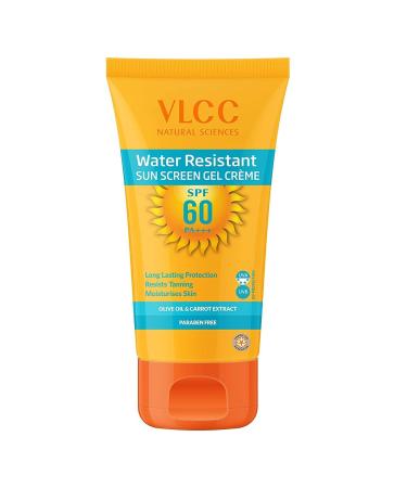 VLCC Water Resistant SPF60 Sun Screen Gel Creme (100gm) - Ultimate Sun Protection - Buy Online on GoSupps.com